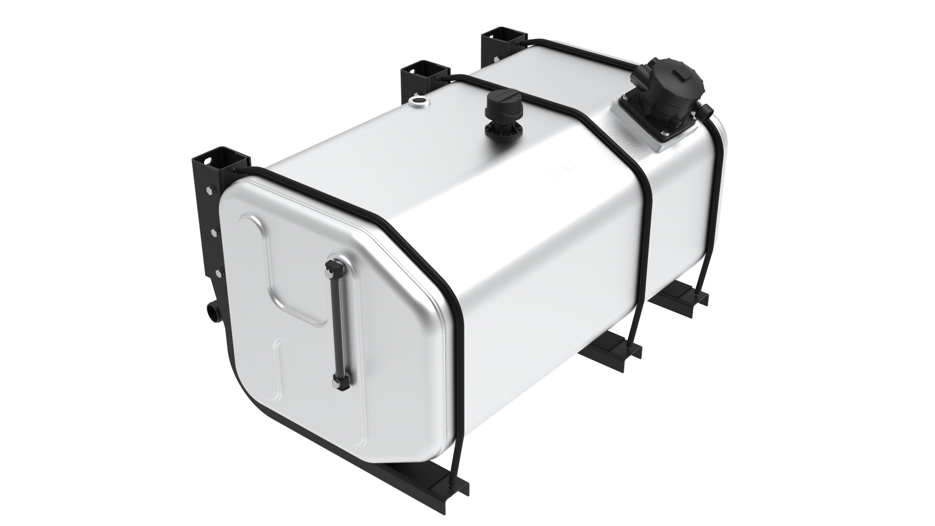 Aluminium oil tank 300l accessories hiab